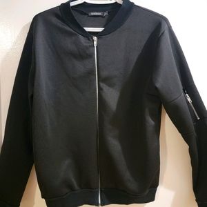 Black Scuba Bomber Jacket